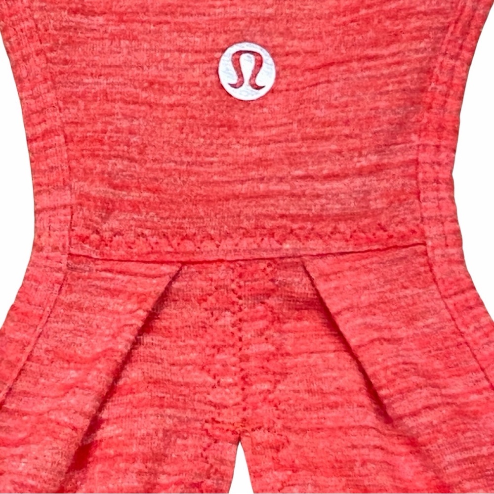 LULULEMON Rare Slit Yogi Racer Back III Coral Halter Tank + Small Reusable Bag - Picture 14 of 16